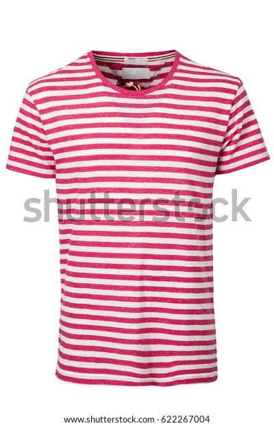 red stripped t shirt