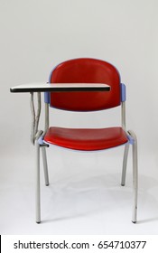 Red Student Chair For Thai Lerning White Scene.