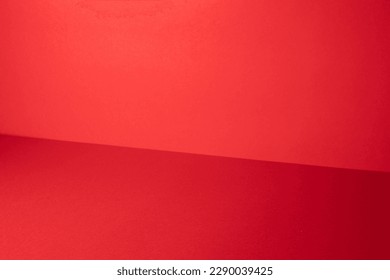 Red studio gradient background for product placement website  Copy Space  horizontal composition 