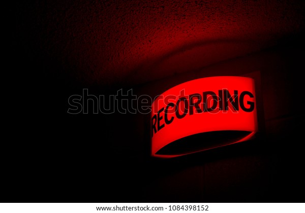 recording studio warning light