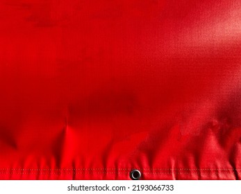 Red Sun Drenched Creased Vinyl Banner Background 