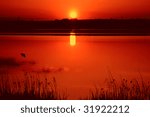 red sunset