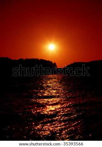 red sunset