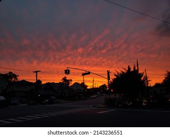 Red Sunset, Staten Island, NY