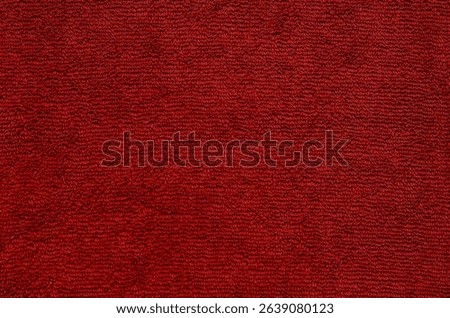 Red surface of the microfiber cloth.