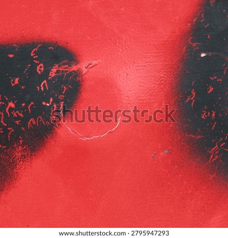 Red Surface with Two Darker Side Areas, Abstract Minimal Color Gradient Texture Concept