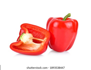 red sweet pepper isolated on white background. - Powered by Shutterstock