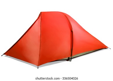 Red Tent Isolated On White