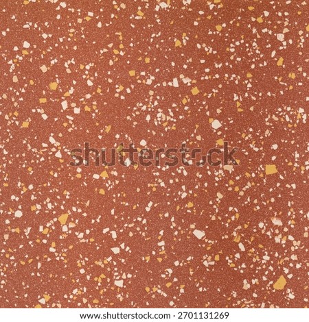 Red Terrazzo Texture. Bold red terrazzo composite with yellow and white speckled chips and a matte surface. Perfect for high-impact and bold contemporary visualisations.