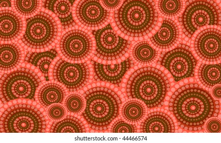 red texture with circles for background