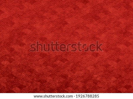 Red texture of Japanese paper