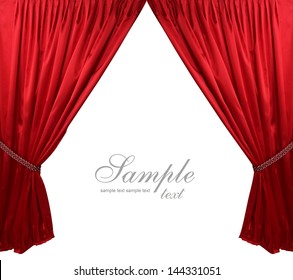 Red theater curtain background