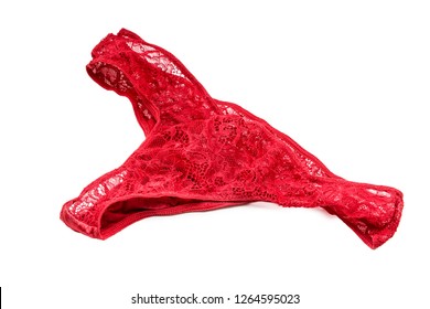 Red Thong Isolated On White