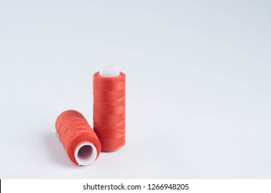 Red Threads On White Background Stock Photo 1266948205 | Shutterstock