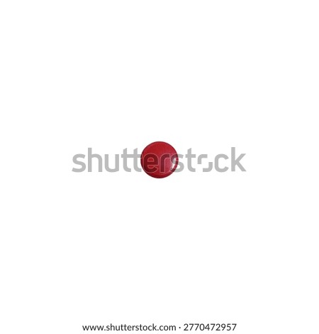 Red Thumbtack, Flat Push Pin