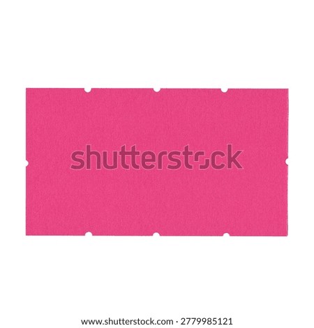 Red Ticket Style Note Card