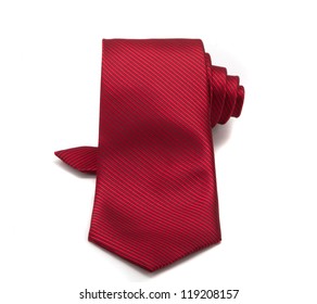 Red Tie Isolated