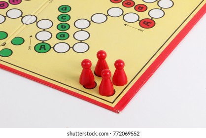 Red Tokens From The Ludo