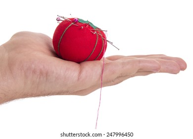 Red Tomato Shaped Pin Cushion