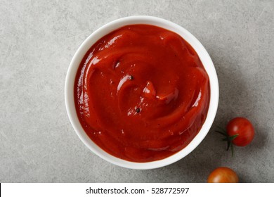 Red Tomato Vegetables Sauce, Food Top View