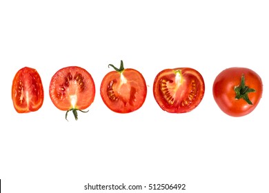 Red Tomatoes Isolated on a White Background Studio Photo - Powered by Shutterstock