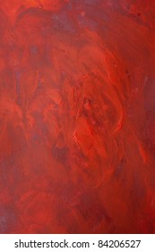 Red Tones Abstract Expressionist Acrylic Background Painting