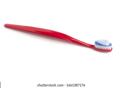 red toothbrush