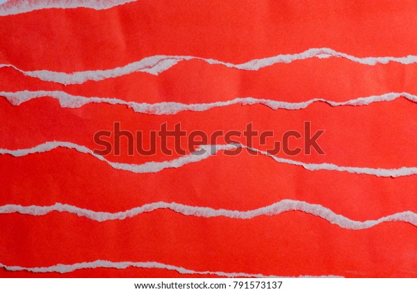 red torn paper with edges. Using idea design
background or wallpaper.