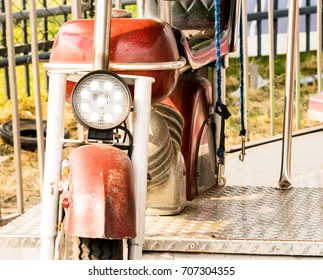 Red toy motorcycle
