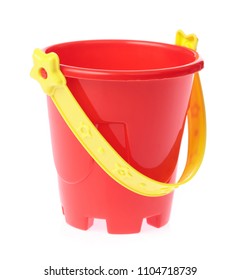 small red plastic buckets