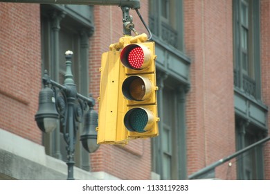 Red Traffic Light ON
