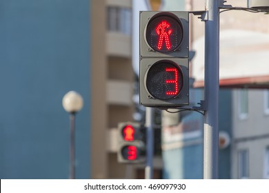 Red Traffic Signal Countdown Stock Photo 469097930 | Shutterstock