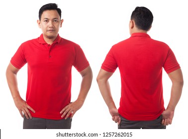 red collar tshirt