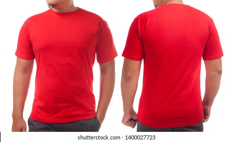 red plain tshirt