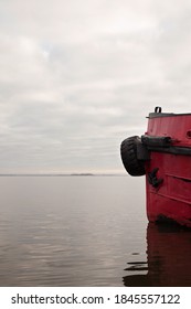 Red Tugboat Cam In Harbor Seascape