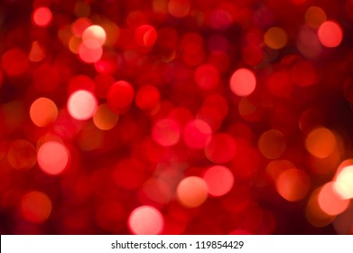 Red Twinkling Lights, Festive Mood