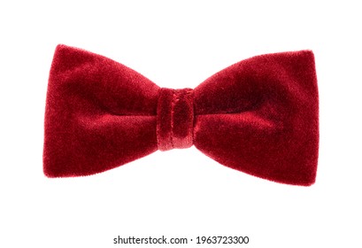 Red Velvet Bow Isolated On White Background - Powered by Shutterstock