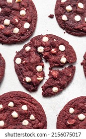 Red Velvet Cookies With White Chocolate Chips