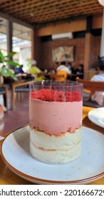 A Red Velvet Cream Soufflé