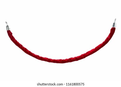 Red Velvet Rope Isolated