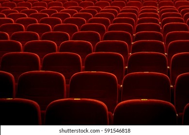 Red Velvet Seats Spectators Theater Cinema Stock Photo 591546818 ...