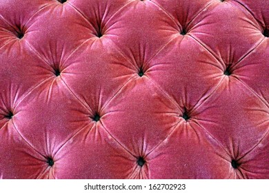 Red Velvet Tufted Abstract Pattern