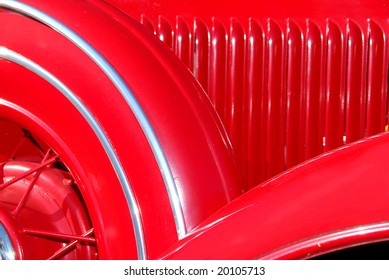 Red Vintage Automobile