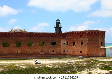 Red Wall In Dry Tortugas, Florida