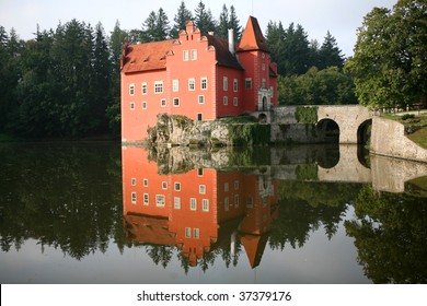The red water chateau in the the Czech republic - Cervena Lhota - Shutterstock ID 37379176