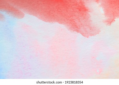red water colour paint background - Shutterstock ID 1923818354