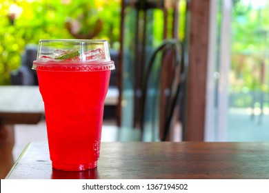 Red Water Soda Mix Lemon Juice