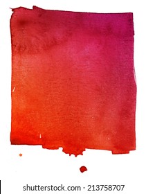 red watercolor background on textured paper