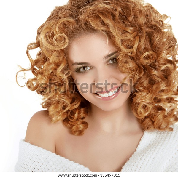 Red Wavy Hair Healthy Curly Hair Stock Photo Edit Now 135497015