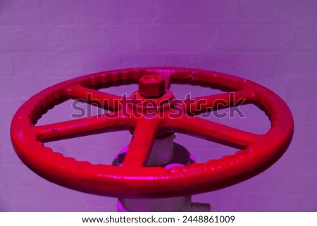 red wheel industrial with purple gel background industrial, steel, metallic, machine, engineering, mechanic, wheel, design, equipment, white, bolt, iron, wheel handle red, wheel handle, tool, work,